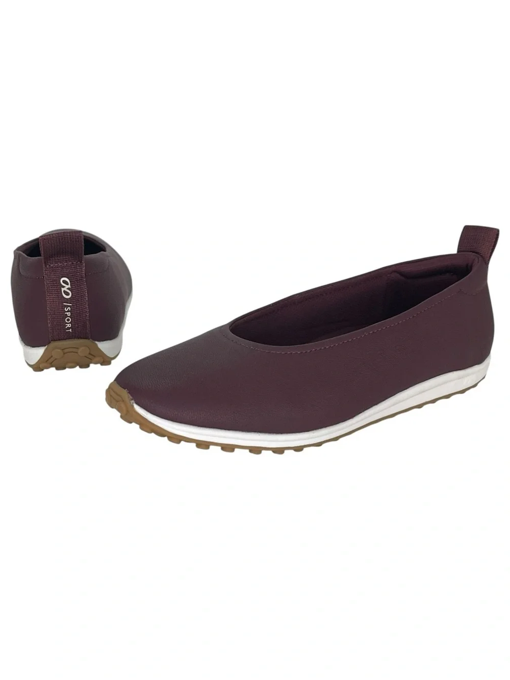 Naturalizer Carla Wine Leather Womens Loafers Size 7.5M